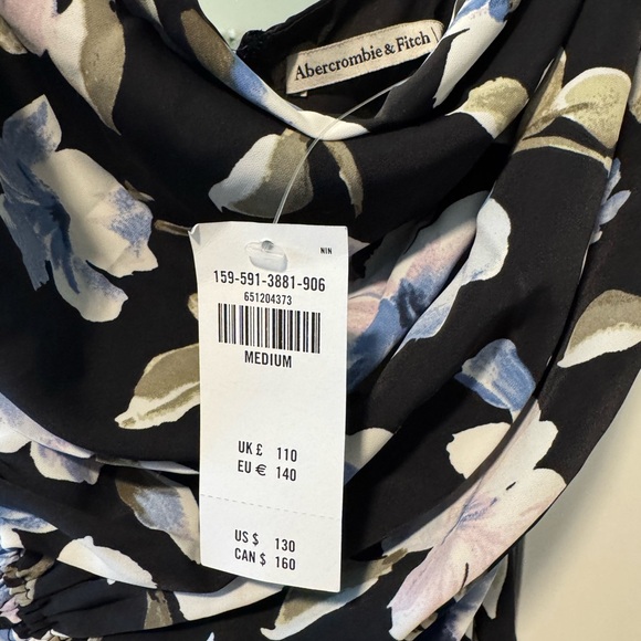 Abercrombie & Fitch Floral Sleeveless Cowl Neck Madi Dress - Picture 5 of 5